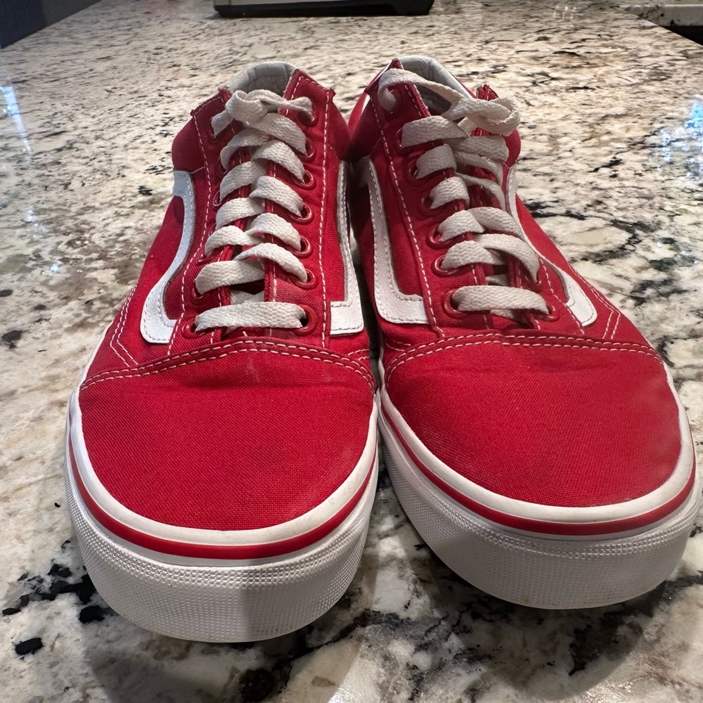 Vans Red/White Womens Shoes
